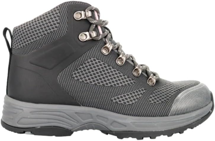 Propet Womens Conni Round Toe Hiking Casual Boots Ankle Low Heel 1-2" - Black
