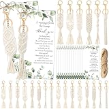 Ecation Babyparty-Gastgeschenke für Gäste, Boho-Makramee-Schlüsselanhänger, gehäkelte Quaste, Schlüsselanhän ...