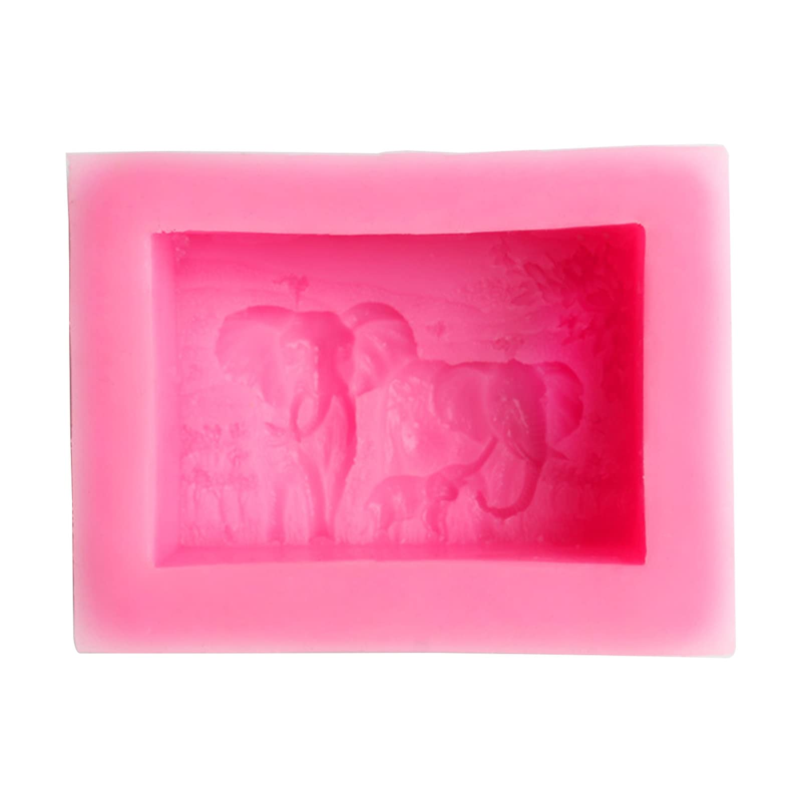 Yhplxyuus Polyhedral Mold Silicone for Making Resin Epoxy Casting Molds Silicone Elephant Soap
