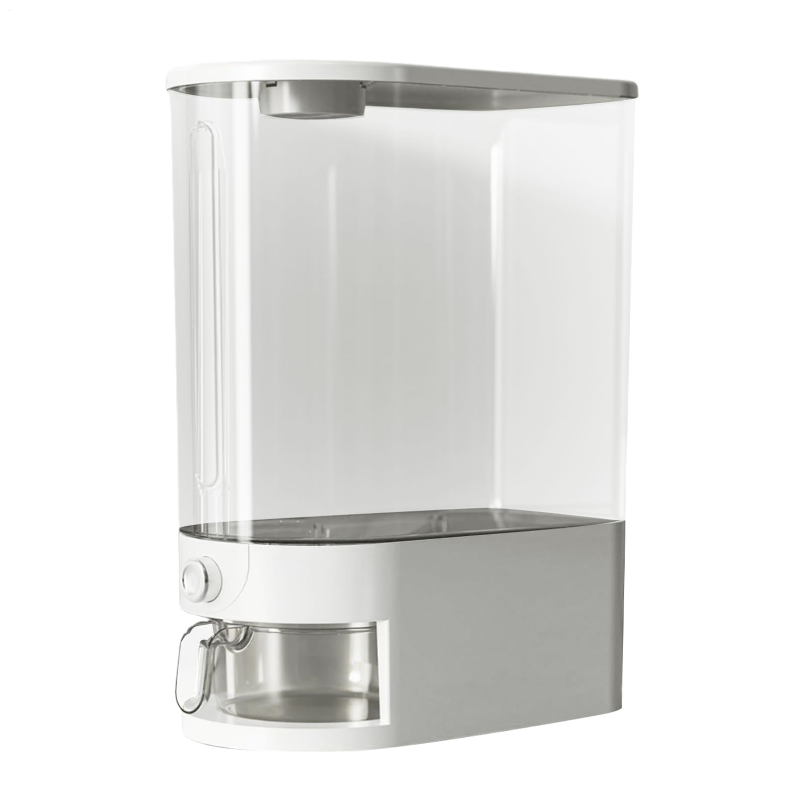 Dispenser per riso, 10 kg, contenitori per cereali e farina, cereale, con misurino, secchio sigillato a prova di umidità per dispensa e ristorante, congelatore all'aperto