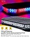 LUMENIX LED Rooftop Strobe Beacon Lights Bar w/Controller Magnetic Emergency Traffic Warning Security Caution Police Cop Lights for First Responder Vehicle Trucks Car - Red Blue (Patent Design)