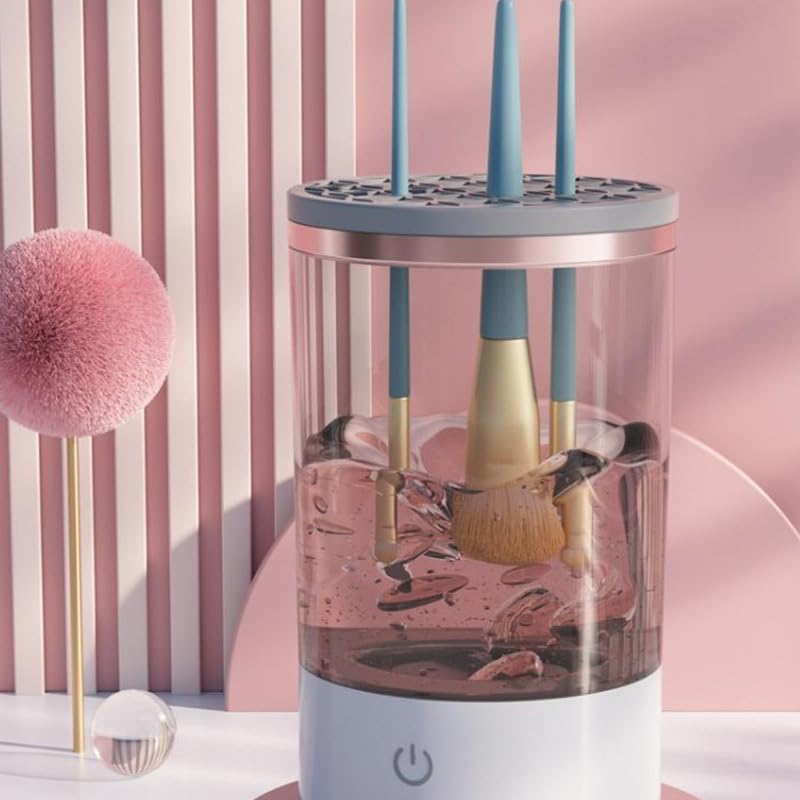 Electric-makeup-brush-cleaner-makeup-brush-cleaning-machine-makeup-cleaner-quick-drying-tool-brush-cleaner-suitable-for-all-size-makeup-brushes-beauty-tool-great-gift-for-ladies-GREY