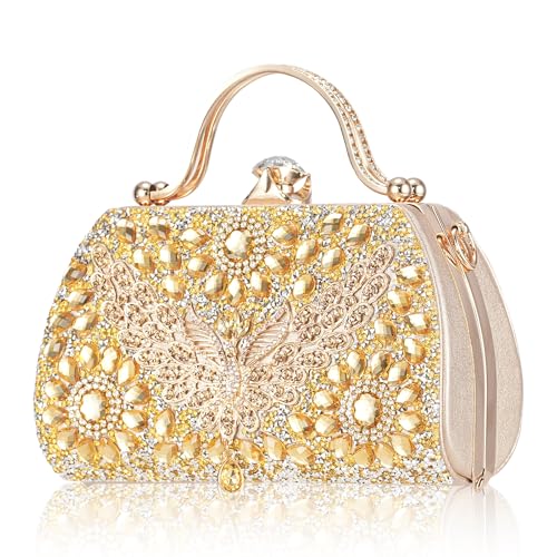 Sac à main à paillettes pochette de soirée femme mariage et cérémonie avec chaîne