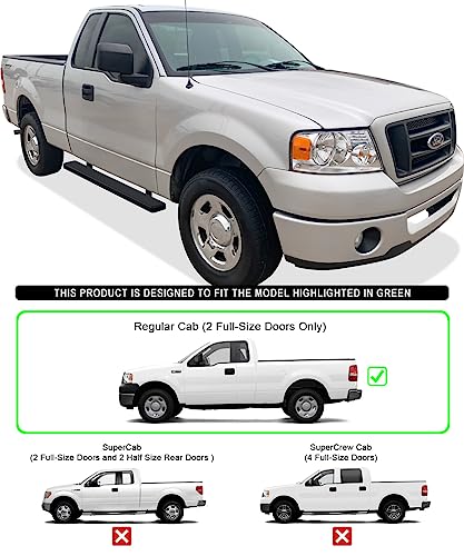 Estribos laterales para Ford F150 2004-2008 6 pulgadas miniatura 2