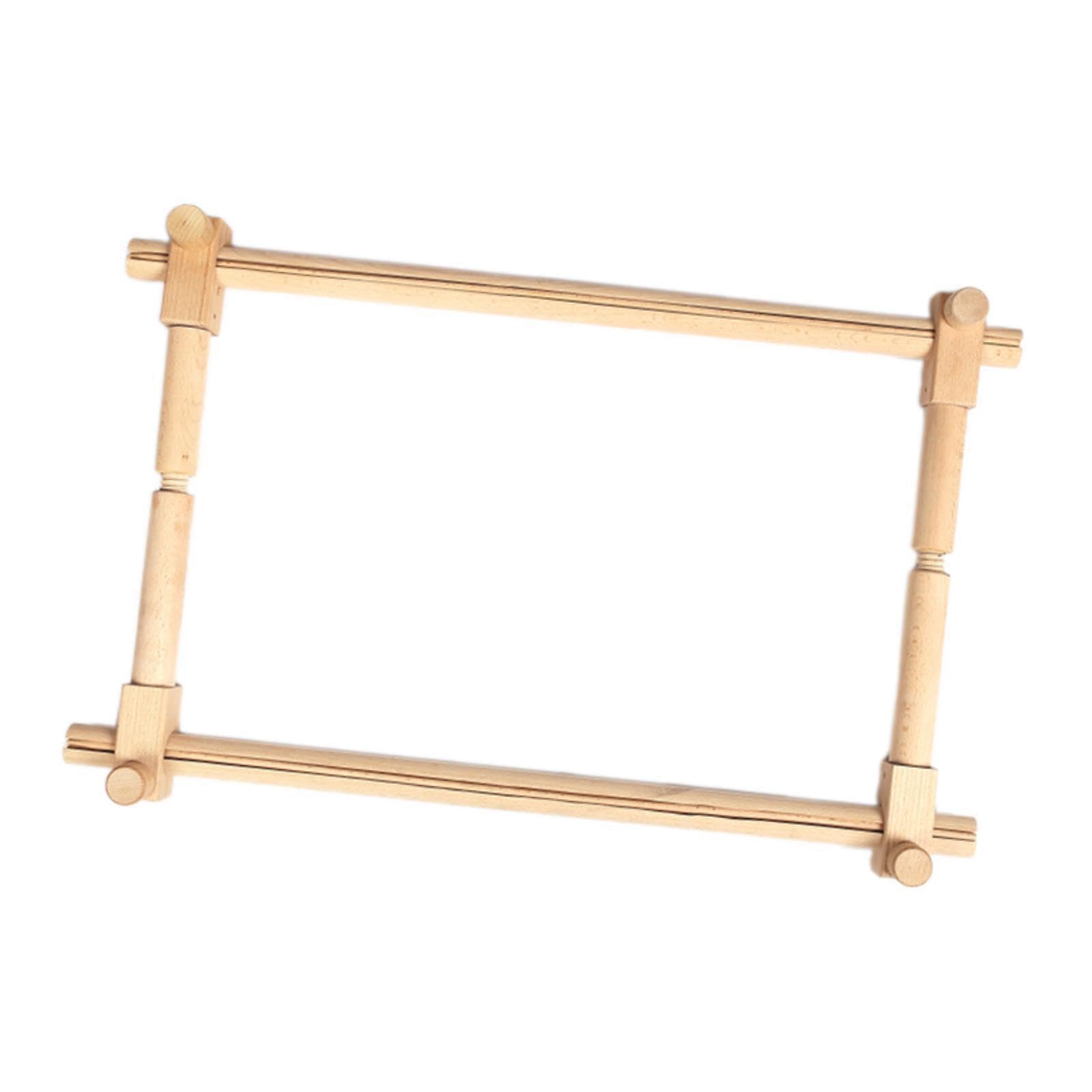 Bastidor de bordado de Para madera con altura ajustable para principiantes. Posición trabajo cómoda para proyectos bordado. Bastidor para niños, adultos y principiantes.