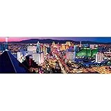 5D Grand Format Diamond Painting Kit Complet Paysage nocturne du Strip de Las Vegas Bricolage Peinture Diamant Artisanat Pleine perceuse Strass Broderie Point De Croix Décoration Murale 50x100cm