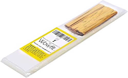 Miniatura 5 de Wowfit 100 bolsas de celofán plano transparente de 2 x 10 pulgadas con lazos dorados de 4 pulgadas, embalaje de violonchelo para barras de pretzel,