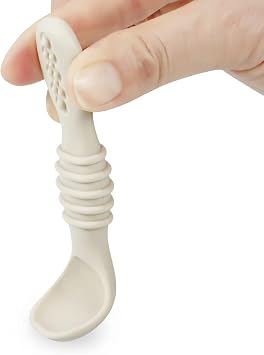PandaEar 7 Pack Baby Led Weaning Spoons | سيليكون Baby Spoons أدوات التغذية الذاتية ، ملعقة تغذية الرضع الصغار المرحلة الأولى