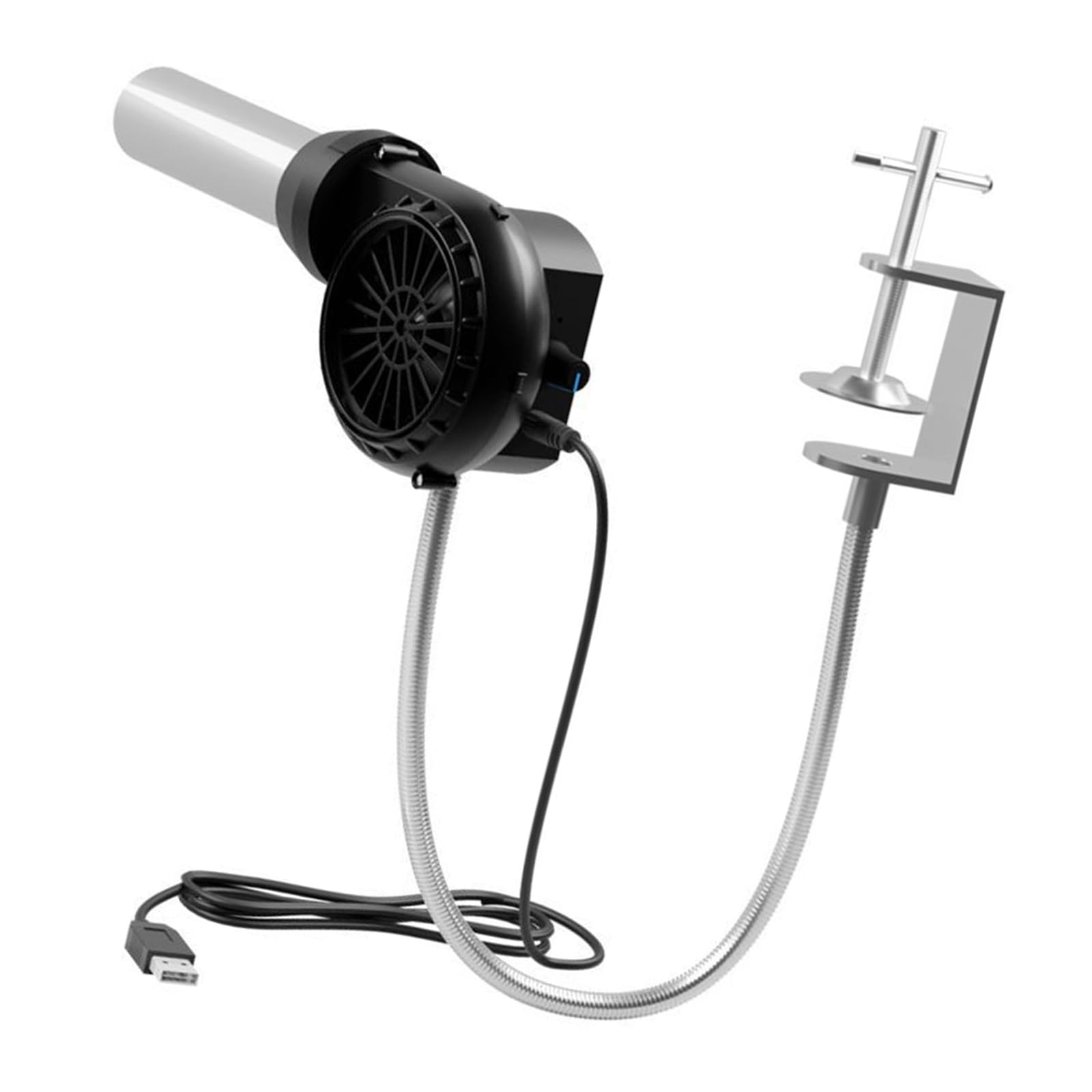 Souffleur de barbecue pour cuisiner en plein air - Rechargeable USB - Avec tube en aluminium