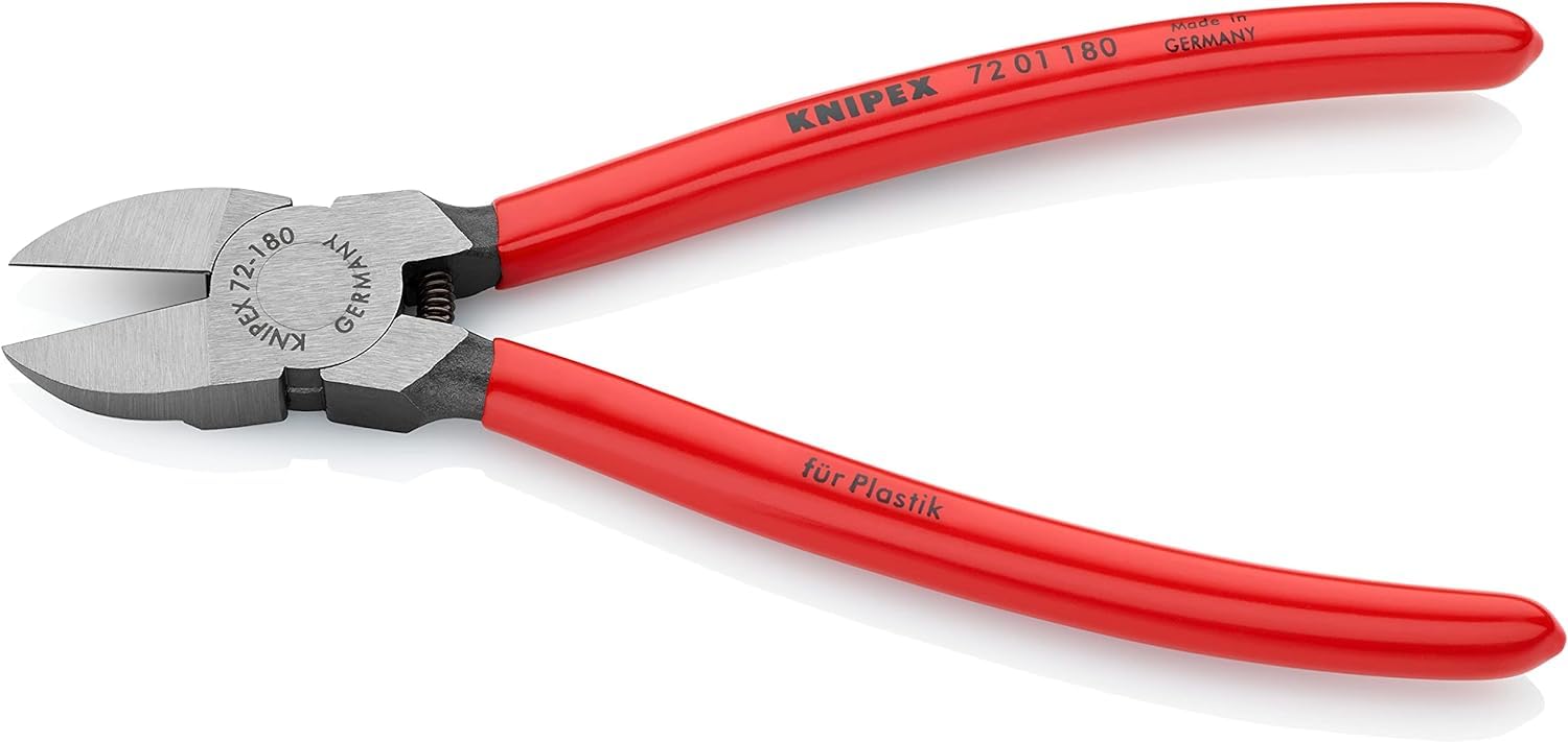 KNIPEX Tronchesi per resina sintetica rivestiti in resina sintetica 180 mm, 72 01 180