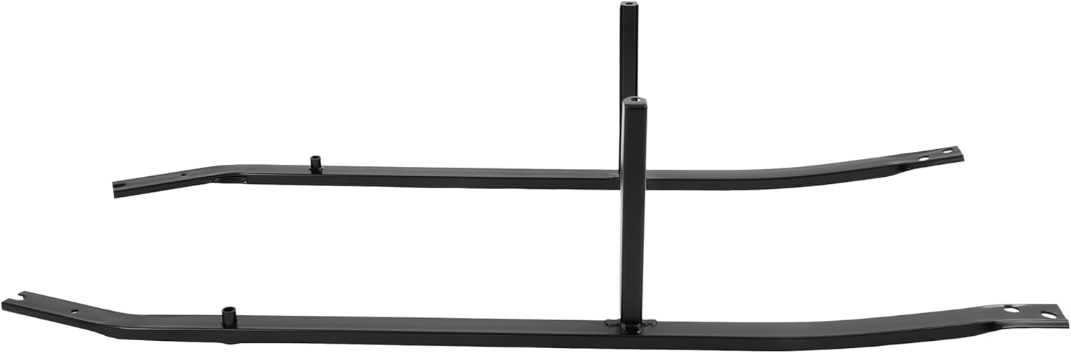 ALMULOO Frame Brace Bracket Compatible with 2005-2009 Ford Mustang Convertible Chassis Support Powder Coated Black Steel