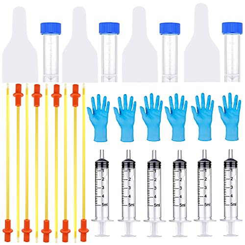 Lolgold 10 Set AI Artificial Insemination Dog Breeding Kit, Canine Breeding Kit, Disposable Canine Artificial Insemination, Dog Insemination Breeder Kit, Canine Breeding Supplies for Small Breeds