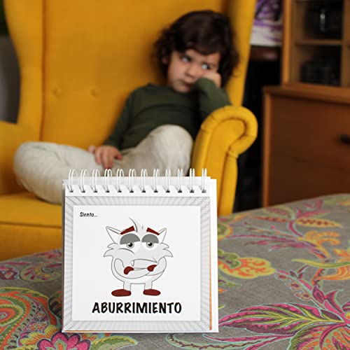 O Flipbook de humor original para crianças; 20 diferentes humores/emoções; autismo; TDAH; ajuda as c