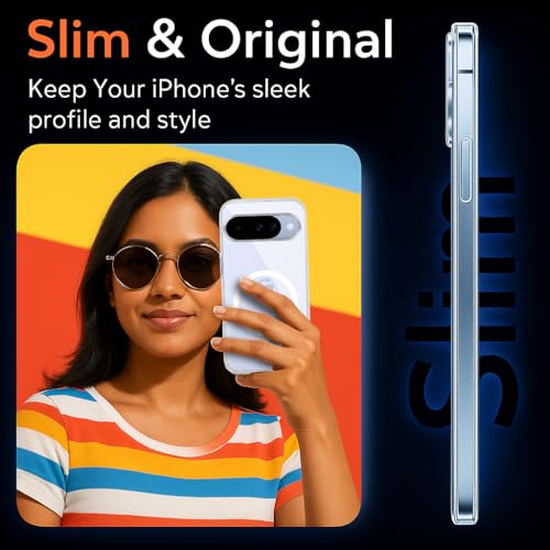 Image of Jkobi Lifetime Anti-Yellow MagSafe Compatible Clear Back Cover Case for Google Pixel 10 (Sleek Hard Crystal | Shockproof and Camera Protection)