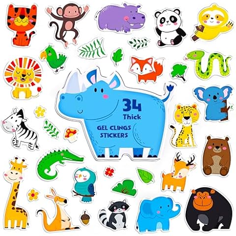Autocollants gel animaux sauvages Hebayy Cover