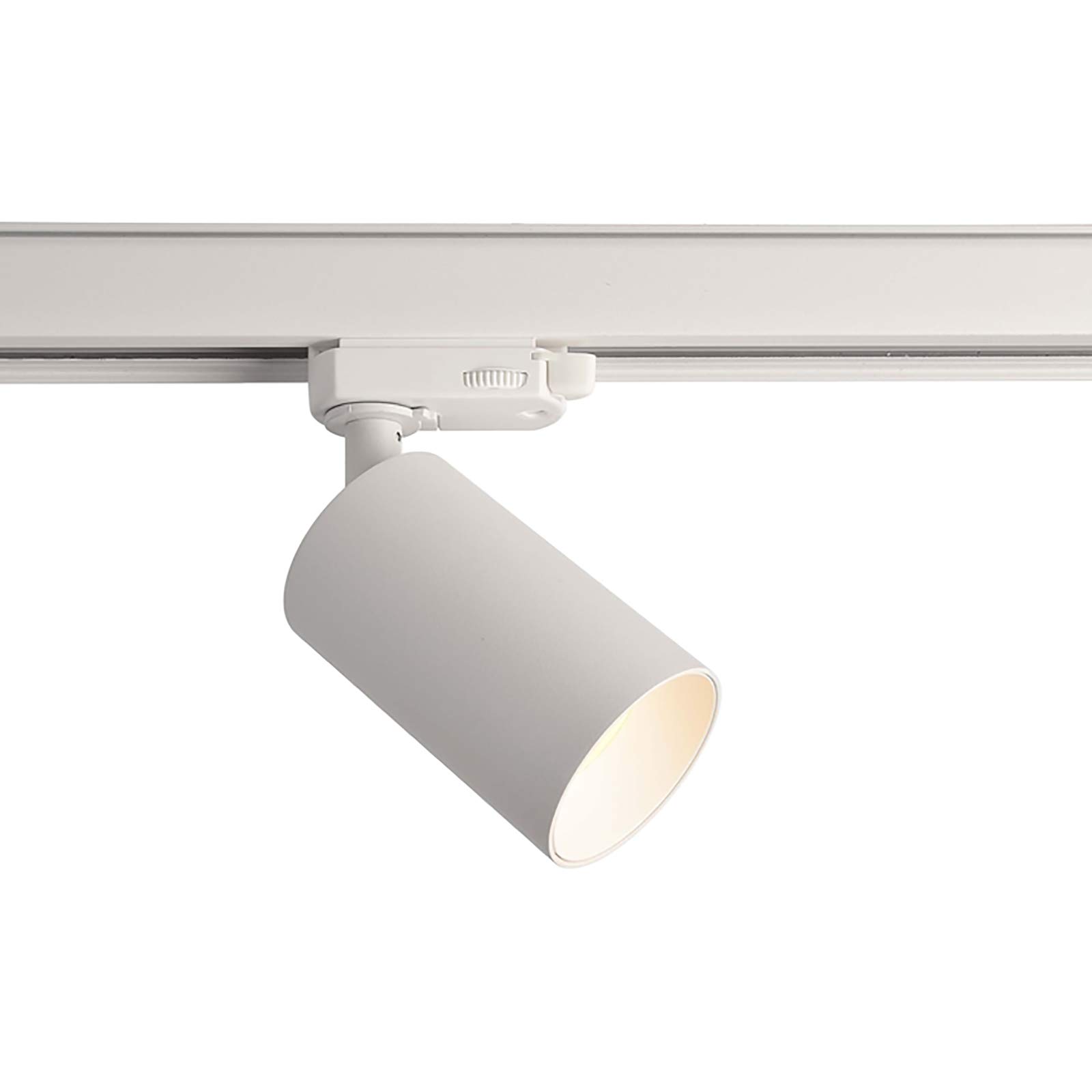Faretto Track Binario TRIFASE Proiettore LED 8W Luce Orientabile Attacco GU10 Lampada Intercambiabile Illuminazione Ufficio Negozio Vetrina alimentazione 230V
