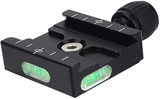 Metal Quick Release Plate QR Clamp for Arca SWISS RRS BENRO Tripod Ball Head, Compatible with All Arca Style Plate (Black)