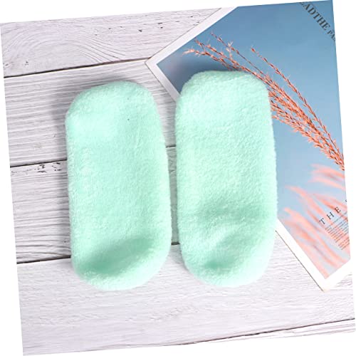 Beaupretty 2 Pairs Foot Lotion Socks Heel Repair Socks Foot Spa Socks Anti-Crack Socks Honey Brows Footcare Socks Wall Mounted Wig Stand Hard Feet Socks (Green) Diffuser Gel Moisturizing - Image 8