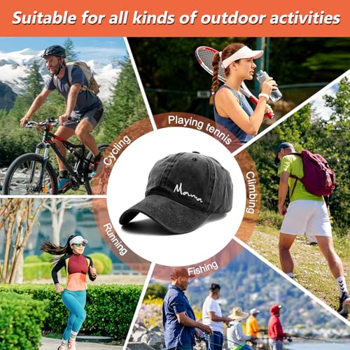 Image of Gardening Hat for Gardening Gifts for Women Adjustable Embroidered Baseball Cap for Gardeners Women or Wife Mom