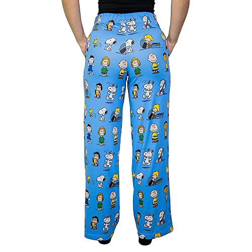Snoopy Friends are for Life Pajama Pants - Comfy, Loose-Fit, Ultra-Soft Loungewear - Charlie Brown Sleep Bottoms3