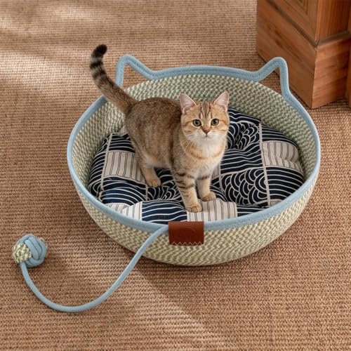 Cama para gatos tipo nido antiestrés para enriquecimiento 3