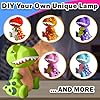 FUNZBO 4.3in Paint Your Own Dinosaur Lamp Kit - Arts and Crafts Supplies Painting for Kids Teens, DIY Night Light Dinosaur Toy for Boy Girl 3 4 5 6 7 8 9 10 11 12 Birthday Gift #5