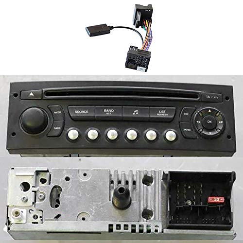 XUANCHEN Adaptateur Aux pour RéCepteur Audio Bluetooth 5.0 pour CitroëN C2 C5 RD45 RD4 Module Câble Aux Bluetooth