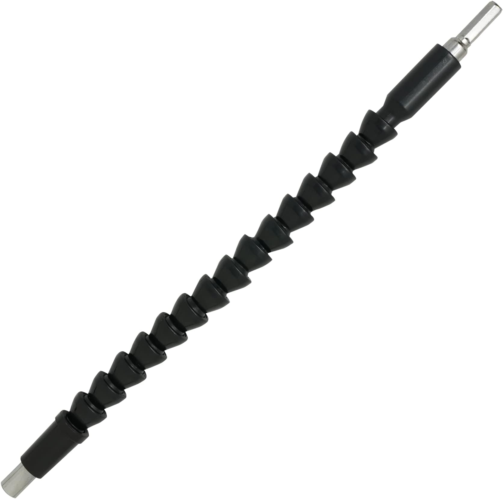 Dapetz ® 300mm (12") Flexible Power Bit Drill Extension, Bendable Drill Bit Extension, Flexible Rotating 1/4" Shaft Bits Electronics Drill Extension Bar