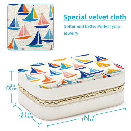 Coffret bijoux compact motif dessin animé protège colliers bagues - 5
