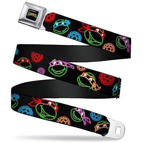 Buckle-Down unisex-child Classic Tmnt Logo Full Color Seatbelt Belt