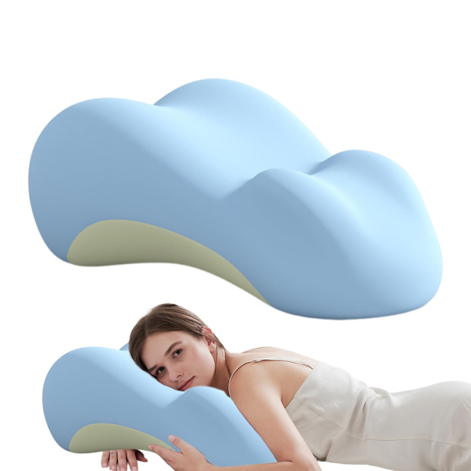 Almohada para Parejas | Cojín De Cuña para Cama,Cojín Transpirable De Soporte para Glúteos Recuperación Postentrenamiento Descanso En Cama Viaje