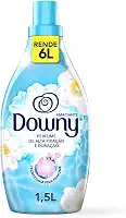 Downy Amaciante Concentrado Brisa Suave 1.5L, Rende 6L, Perfume Suave com Notas de Jazmin e Algodão