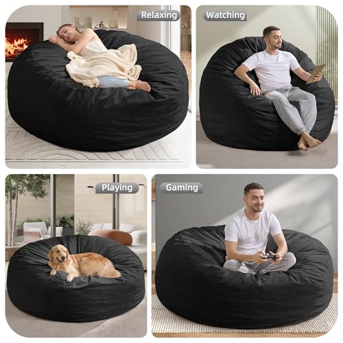 Image of Hobestluk Adults Bean Bag Chair 5FT Big BeanBag Chair Giant Large Oversized