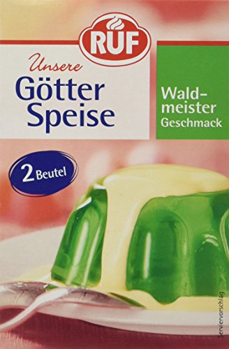 Ruf Götterspeise Waldmeister Wackelpudding Grün, 14Er Pack (14 X 2 X 12G) :  Amazon.de: Lebensmittel & Getränke