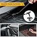 ZAUAO Auto Trim Removal Tool Kit, 5-Piece No Scratch Plastic Pry Tool Set for Car Door Panel & Dashboard - Professional Trim Tools Automotive with Clip Fastener Remover, Scratch-Resistant - Black