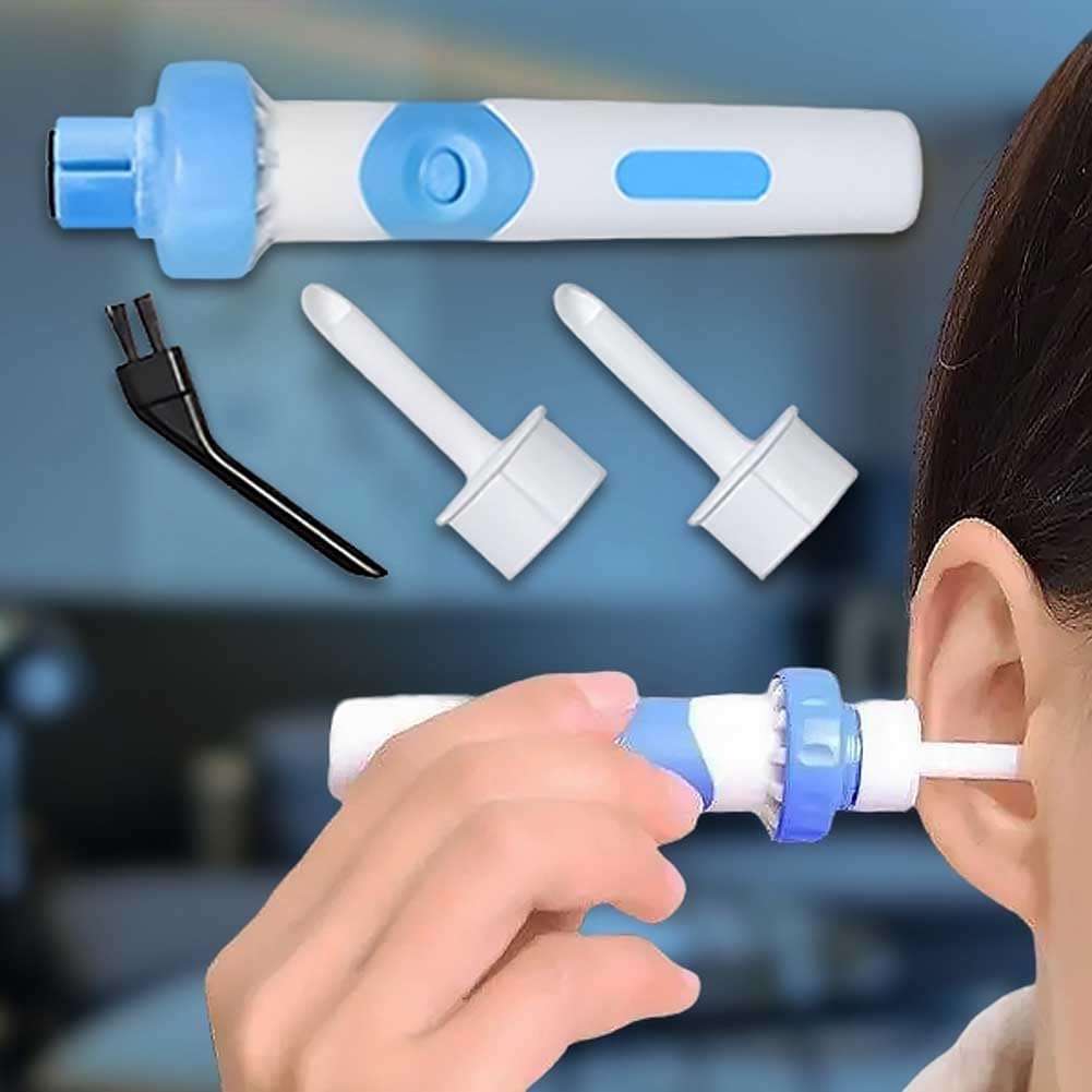 Aspiratore Di Cerume EARSIO - Rimuovi La Cera Dell'orecchio, Elettrico Aspirapolvere per La Rimozione Della Cera Dell'orecchio, Morbido E Confortevole,Indolore E Super Efficace-Adatto a Tutti (2 Set)