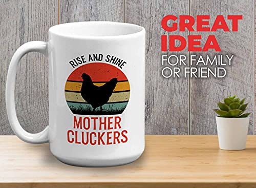 Farmercoffeemug15ozblackriseandshinemothercluckerfunnyfarmingfarmhousechickencluckhenshatcherchickseggcowboycountry  Urban Country Home Decor Farmer coffee mug 15oz black rise and shine mother clucker funny farming farmhouse chicken cluck hens hatcher chicks egg cowboy country  urban country home decor