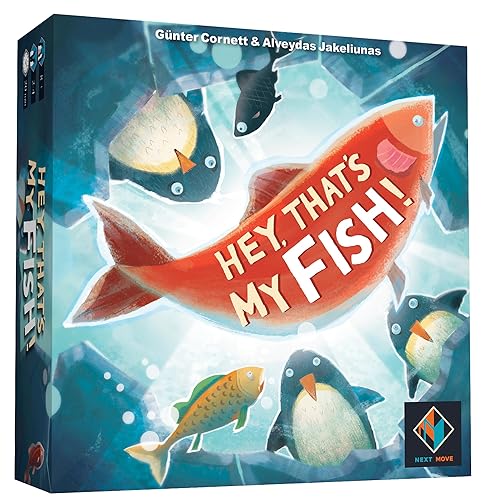  Hey, Thats My Fish Board Game - A Strategic Penguin Fishing  Adventure Game, Fun Family Game For Kids And Adults, Ages 8+, 2-4 Players,  20 Min Playtime - Made By Next Move Games