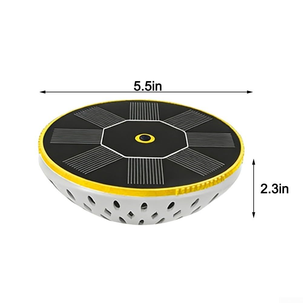 Luz flotante de piscina con energía solar, LED multicolor con 3 niveles de brillo, IPX8 impermeable lámpara exterior para patio (2 piezas amarillas)