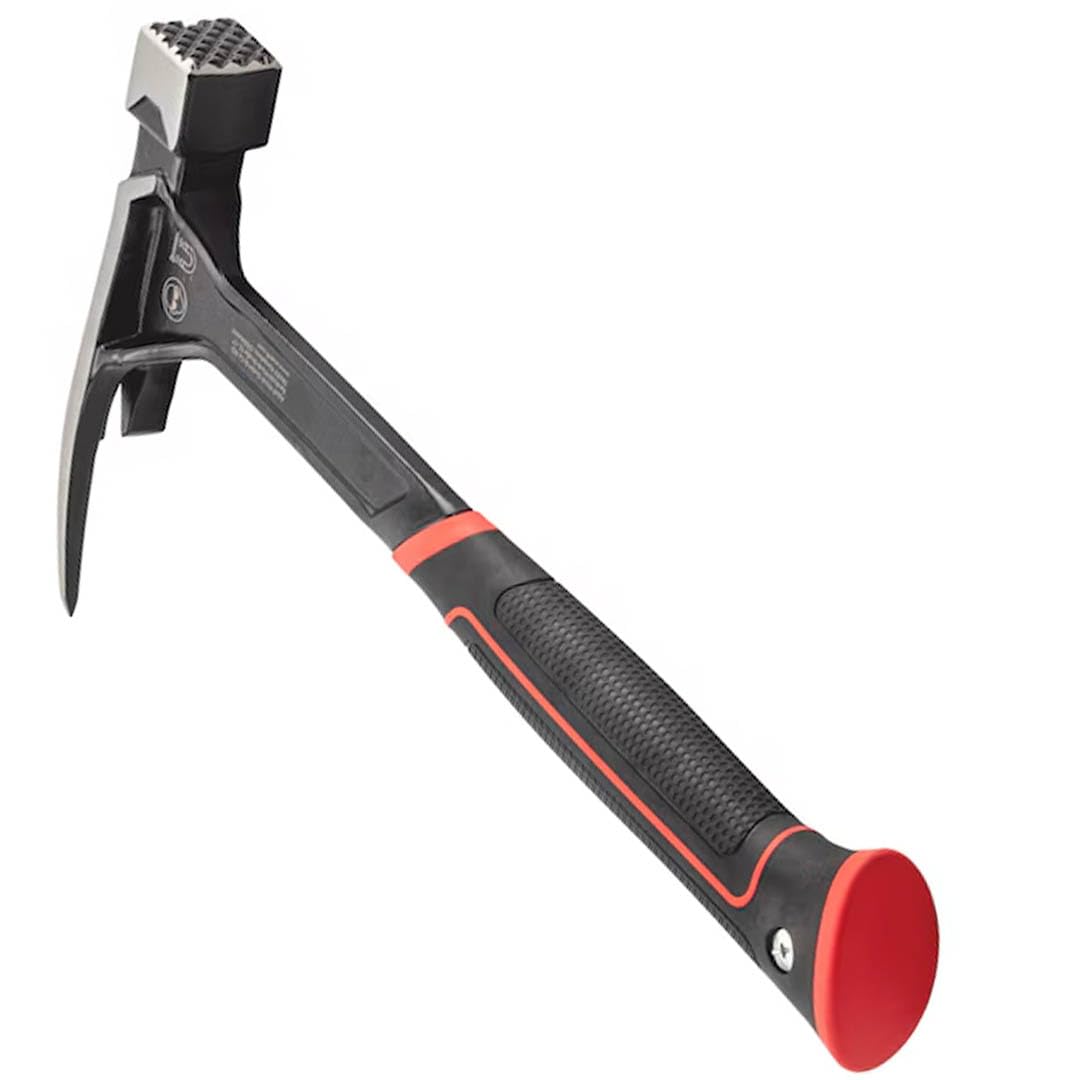 Würth Profi Latthammer 600g - extrem robuster und aus einem Stück voll geschmiedeter Hammer mit 2K Griff und Magnethalter, Zimmermannshammer, Länge 33cm | 0715733130
