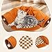 Baoblaze Cat Tunnel Bed Pet Sleeping Bed Interactive Toy with Ball Multifunctional Pet Supplies Gifts Sleeping Mat Equipment