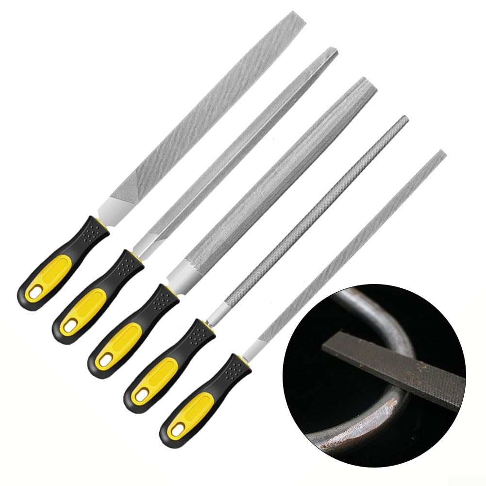 Lot de 5 limes triangulaires de 20,3 cm, parfaites pour