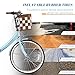 Foldable Beach Cruiser Bike for Women, 24Inch Bikes for Women, 7 Speed Commute Bike with Basket Adult Bicycles for Women, Dual V-Brake