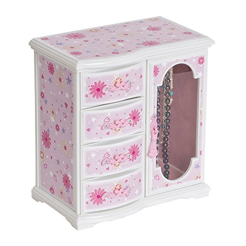 Mele & Co. Hyacinth Ballerina Music Jewelry Box for Girls, Necklace and Earring