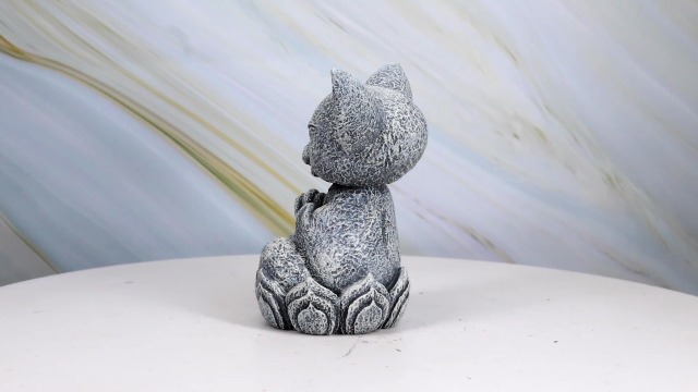 Amazon.com: Ebros Feng Shui Zen Meditating Japanese Jizo Cat Monk