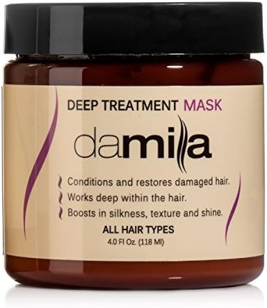 Damila Hydration Hair Mask - Repair Mask for Hair Uses Hydrolyzed Keratin to Strengthen and Moisturize - Best Damaged Hair Treatment