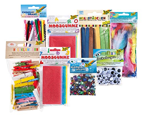 Bastelset folia 50999 – XXL Bastel-Bundle mit kreativem Zubehör