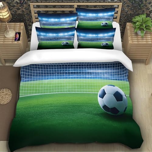 Housse de couette football de qualité supérieure en microfine douce King