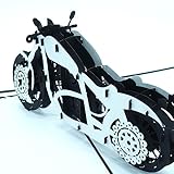 GIA KHANH Motorcycle Pop Up Card - 3D Card for Anniversary, Happy Birthday, Father's Day - Perfect for Men, Boys, Boyfriends, Husbands - All Occasions