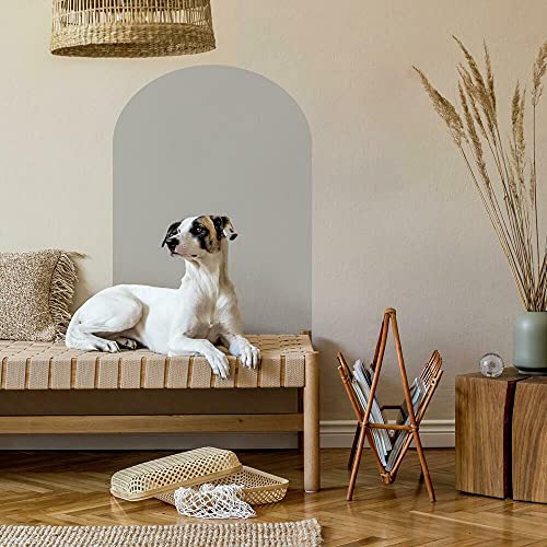 Adhesivo reposicionable XL Arco Gris para decorar el cabecero de tu dormitorio